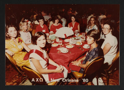 Table of Nine at National Convention Photograph, 1980