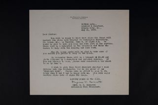 Myrna V. Bennett to Sister Letter, May 21, 1920