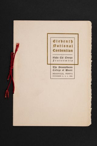 11th National Convention Program, November 2-4, 1904