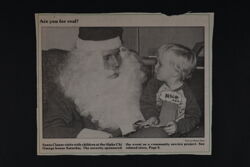 Just a Small Christmas Tree Newspaper Clipping, c. 1989