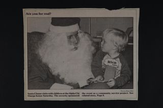 Just a Small Christmas Tree Newspaper Clipping, c. 1989
