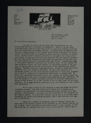 Gladys Graff to Chapter Presidents Letter, May 15, 1924