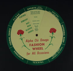 Alpha Chi Omega Fashion Wheel, 1965