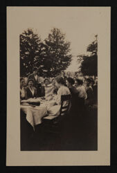 Alpha Eta Chapter Outdoor Dinner Photograph, c. 1920