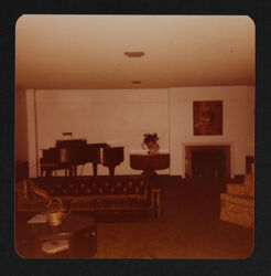 Delta Kappa Chapter House Living Room Photograph, 1978