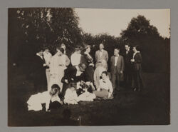 Group at Beta Beta Annual Picnic Photograph, June 1916