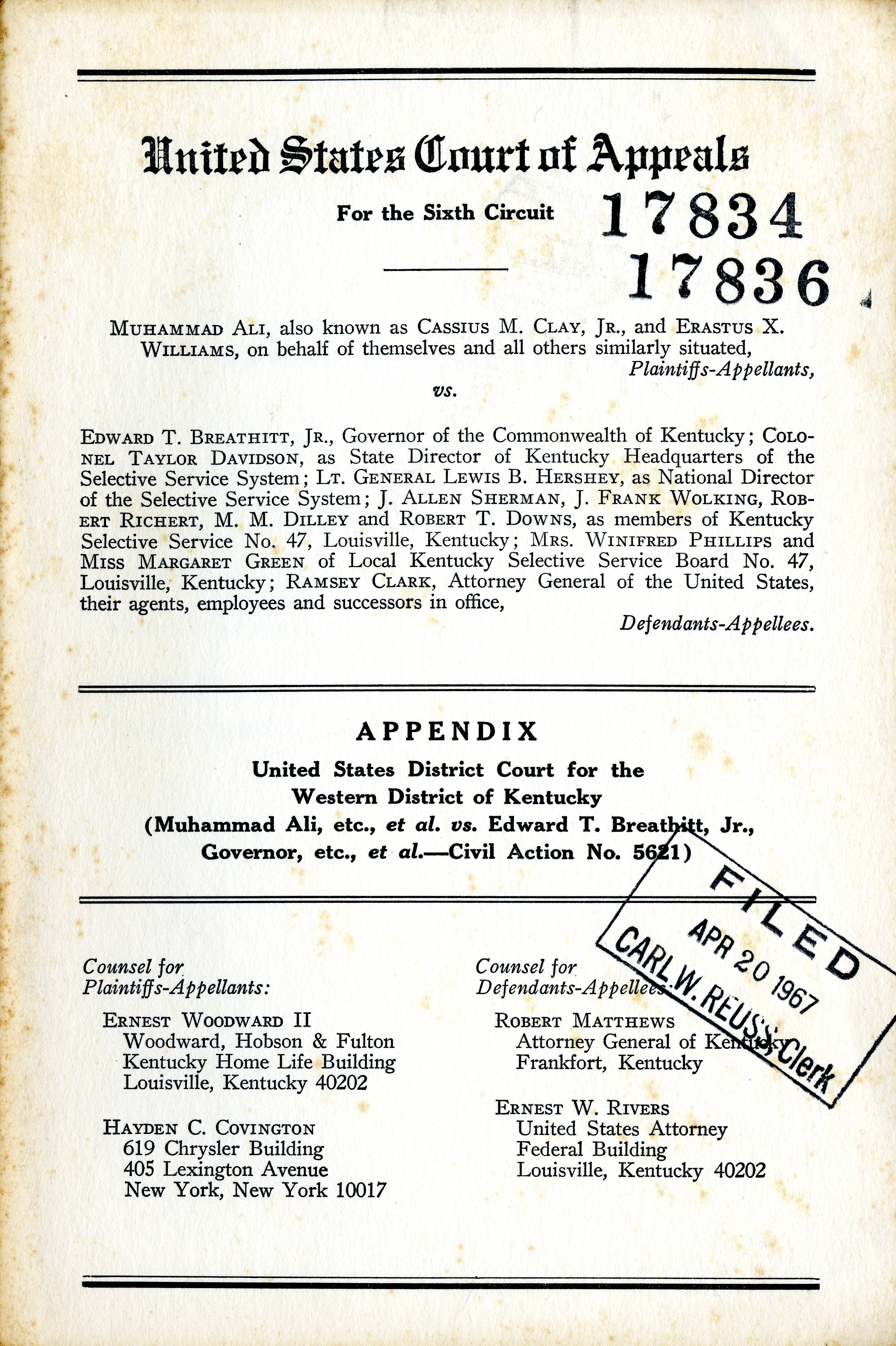 Muhammad Ali Refuses to Enlist in the Army