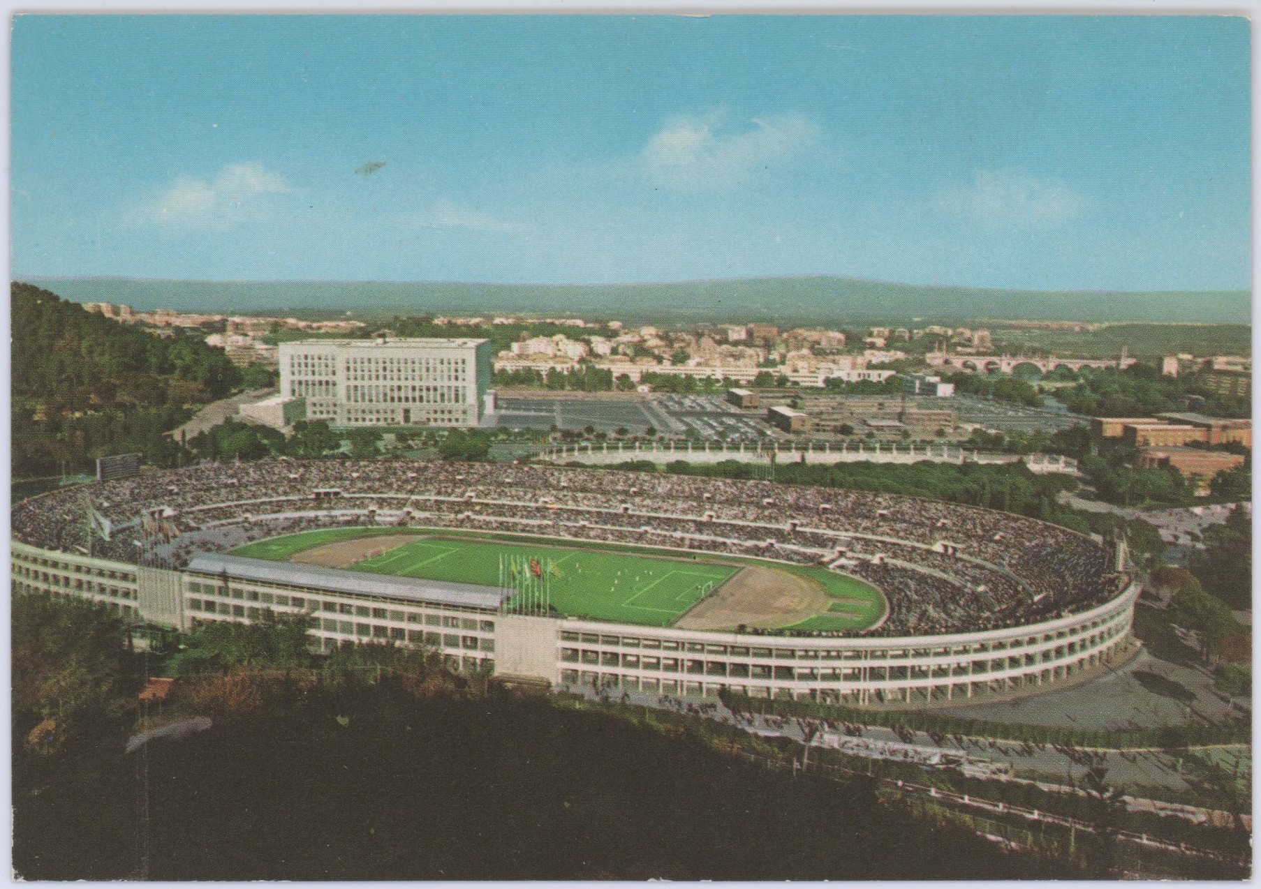 Rome Olympic Stadium Postcard
