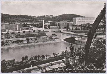 Ponte Duca d'Aosta and Foro Italico Postcard