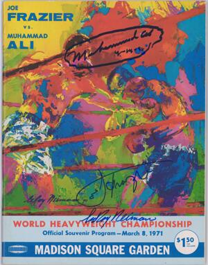 Ali vs. Frazier I fight program