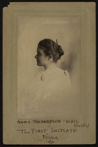 Anne Richardson Hall Cabinet Card, 1898