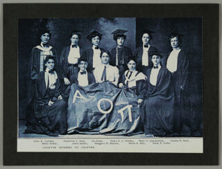 Nu Chapter Charter Members Photograph, c. 1900