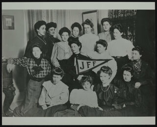 Fifteen JFF Members with Pennant Photograph, c. 1905-1907