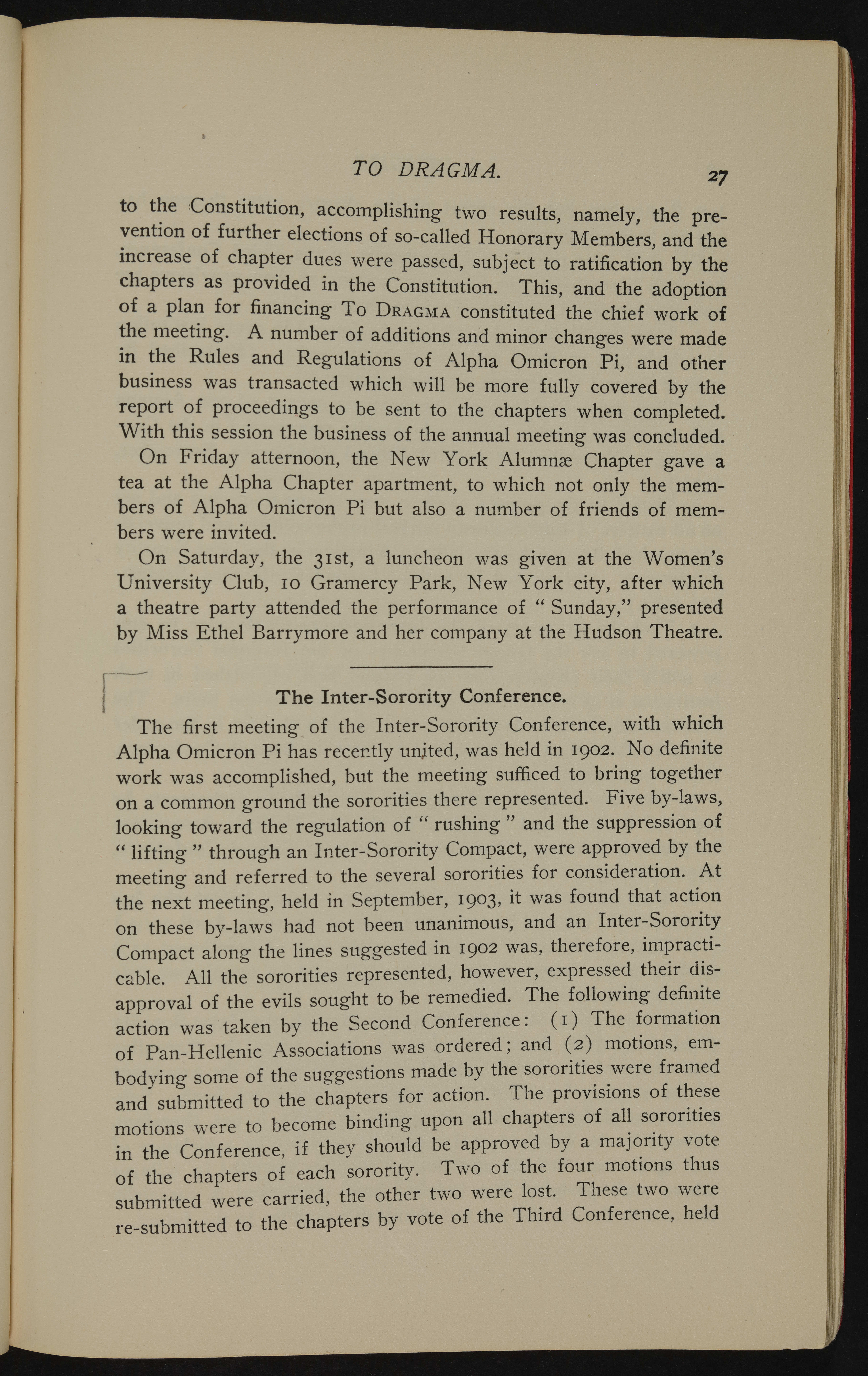 AOII Joins the Inter-Sorority Conference