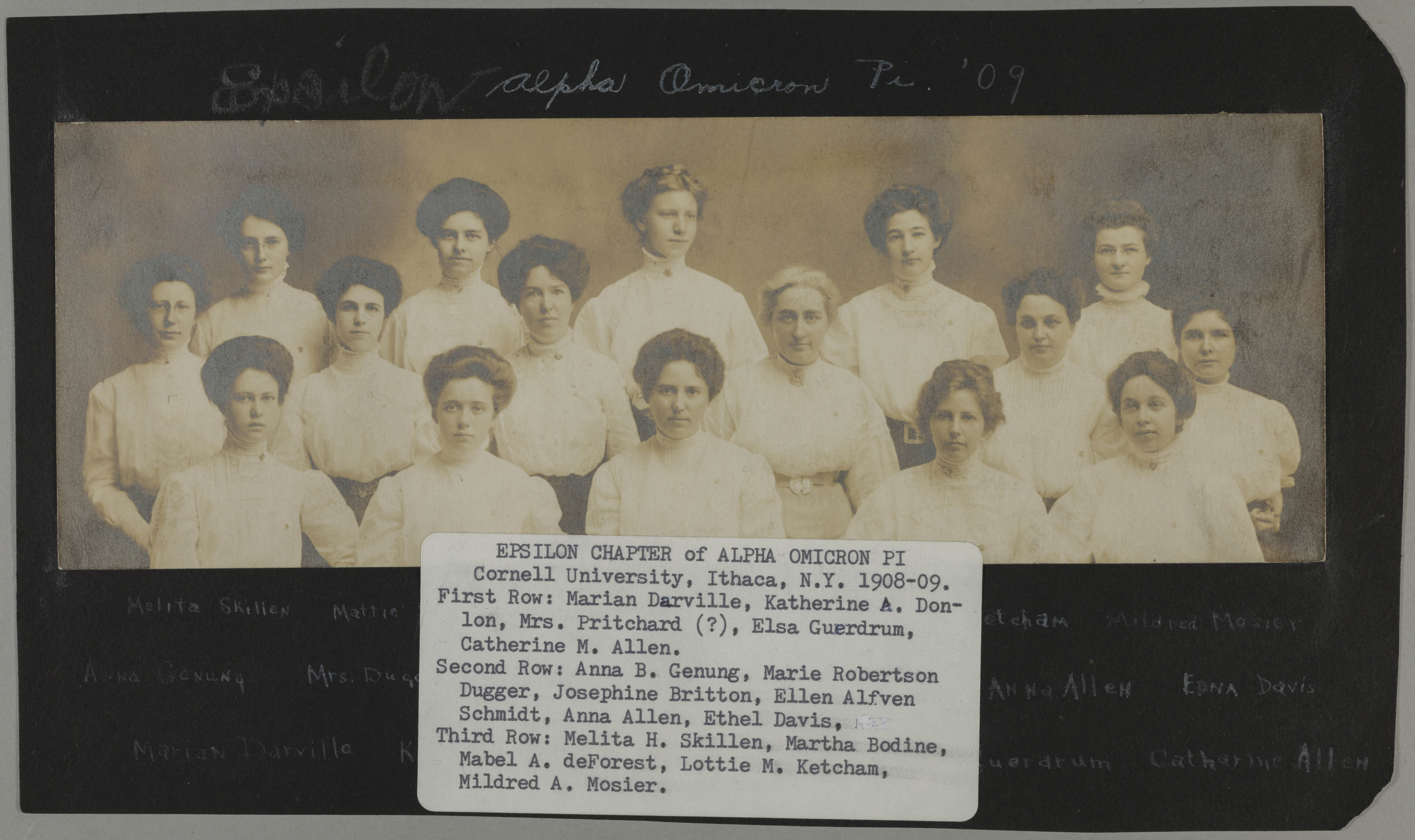 Epsilon Chapter (Cornell University) Installed