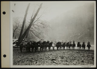 Frontier Nursing Service Group on Horseback Photograph, December 25, 1932