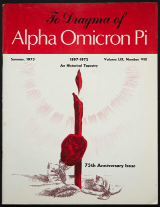 To Dragma of Alpha Omicron Pi, Vol. LIX, No. VIII, Summer 1973 Front Cover