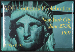 Alpha Omicron Pi Centennial Celebration Statue of Liberty Pin, June 27-30, 1997
