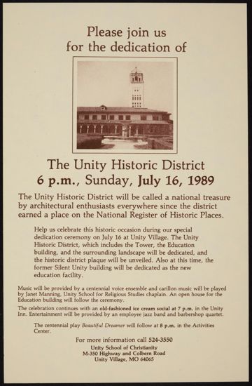 Historical District Dedicated