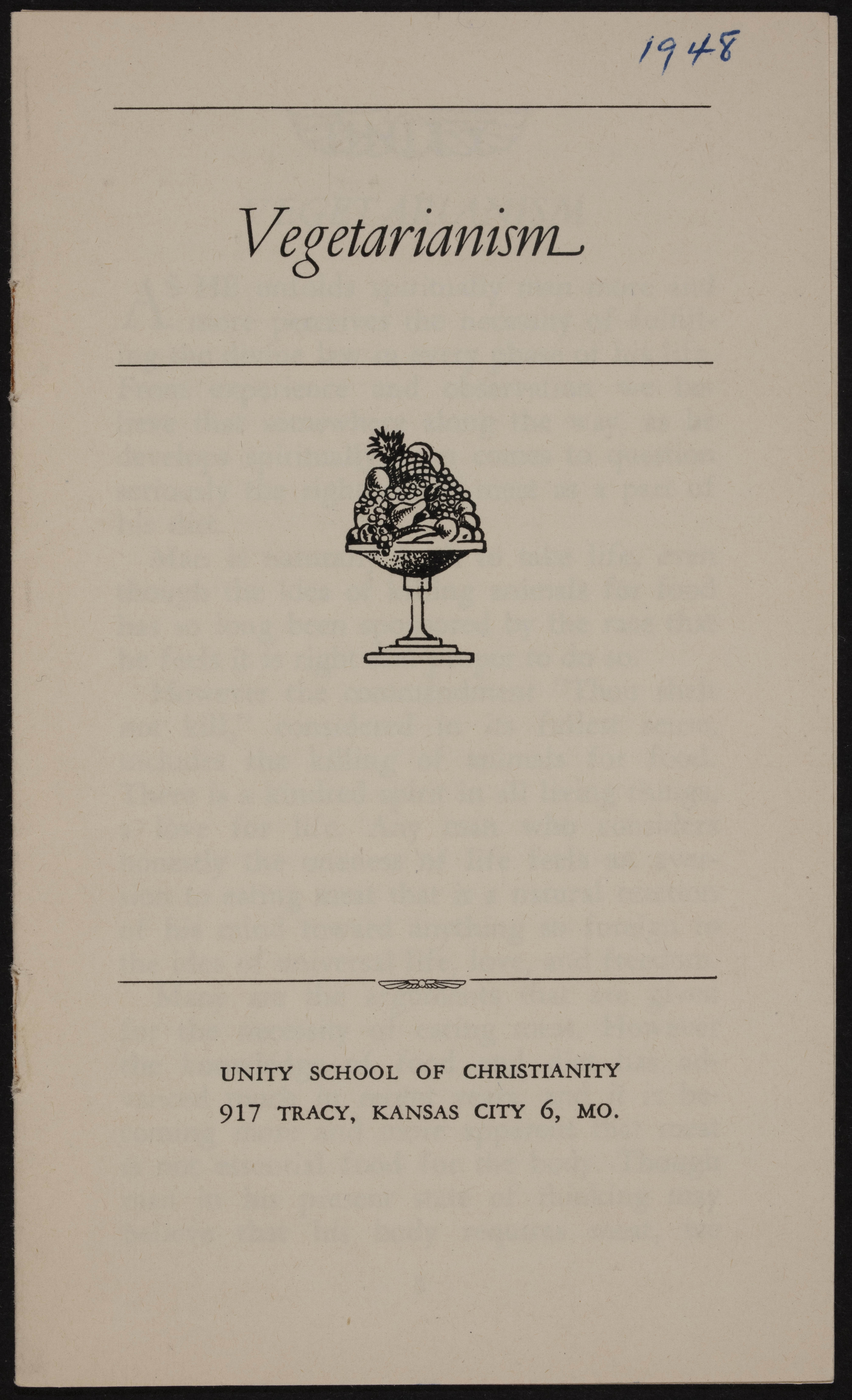 The Fillmores Adopted Vegetarianism