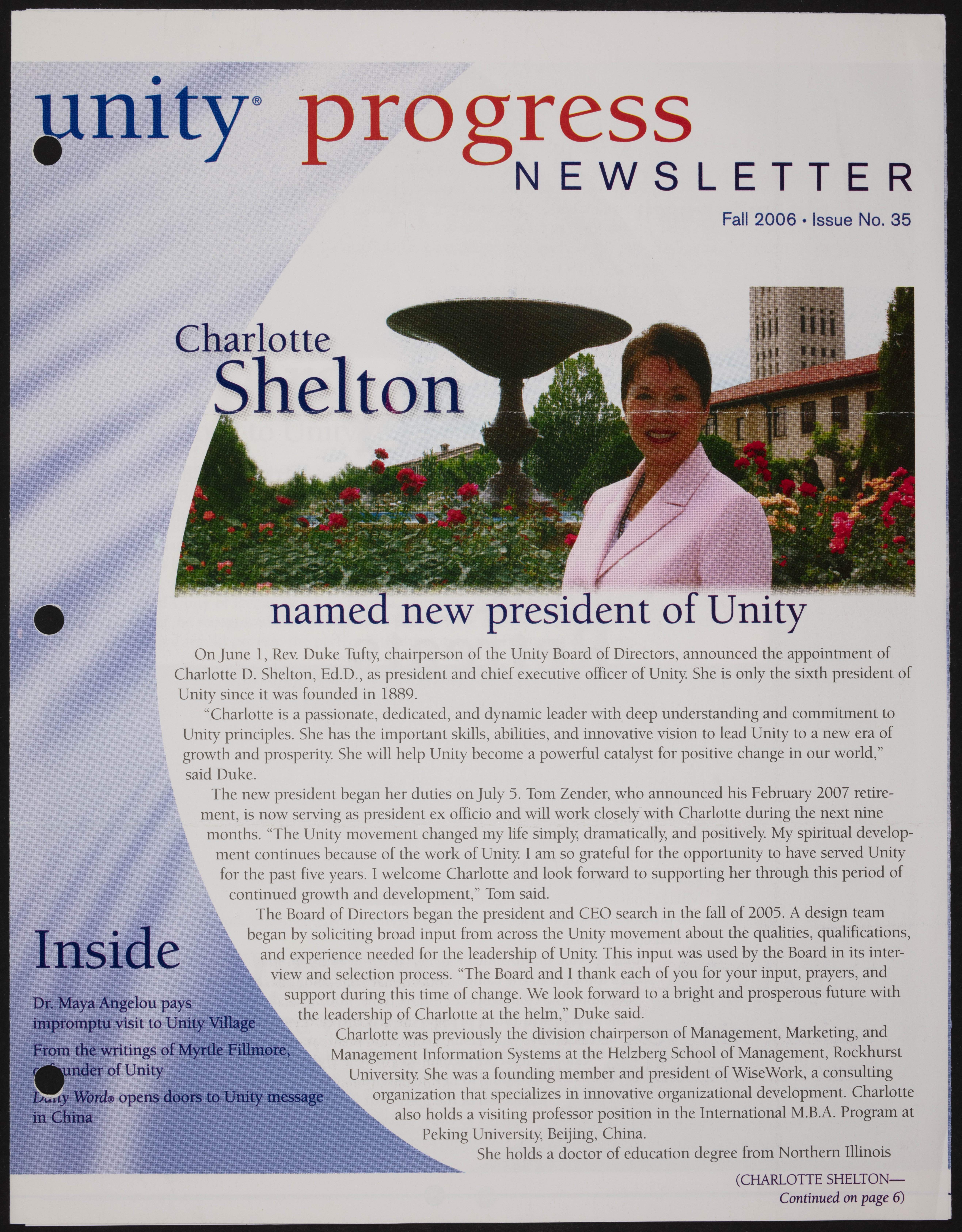 Charlotte Shelton Named President and CEO