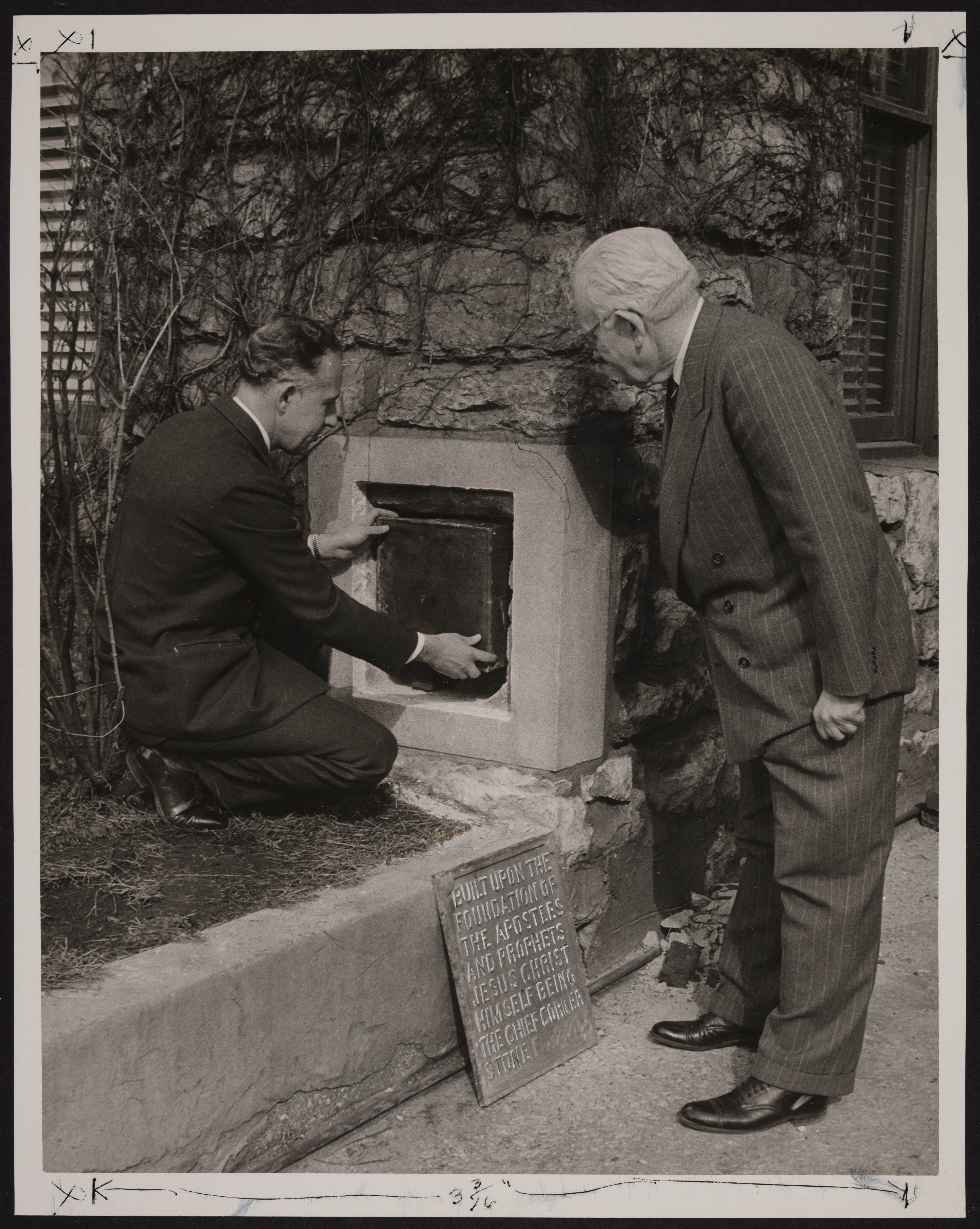 913 Tracy Building Cornerstone Laid