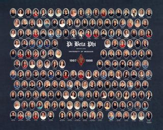 Missouri Alpha Chapter Composite Photograph, 1997-1998