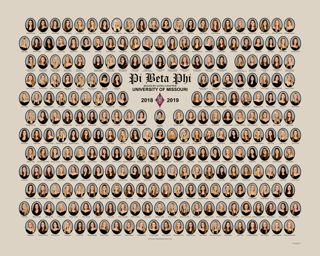 Missouri Alpha Chapter Composite Photograph, 2018-2019