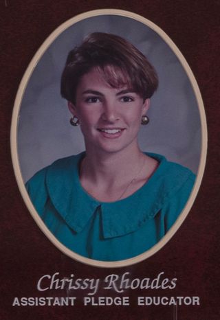 Missouri Alpha Chapter Composite Detail, Chrissy Rhoades, 1991-1992