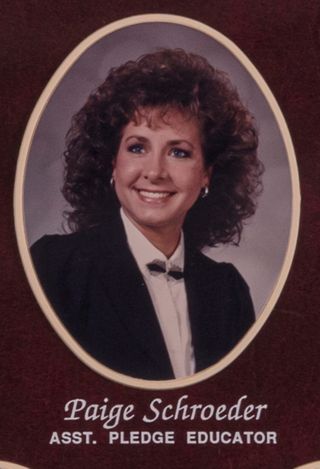 Missouri Alpha Chapter Composite Detail, Paige Schroeder, 1989-1990