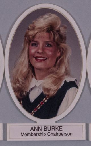 Missouri Alpha Chapter Composite Detail, Ann Burke, 1990-1991
