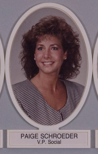 Missouri Alpha Chapter Composite Detail, Paige Schroeder, 1990-1991
