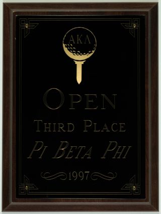 Alpha Kappa Alpha Open Third Place Plaque, 1997