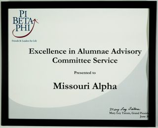 Pi Beta Phi Excellence in Alumnae Advisory Committee Service Award