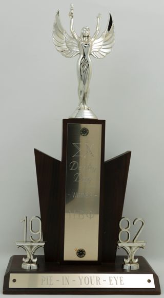 Sigma Chi Derby Day Pie In Your Eye Trophy, 1982