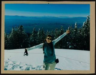 Missouri Alpha Chapter Member on a Snowy Mountain Photograph