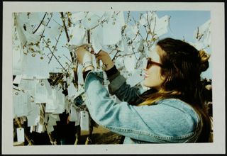 Missouri Alpha Chapter Member With Note Tree Photograph