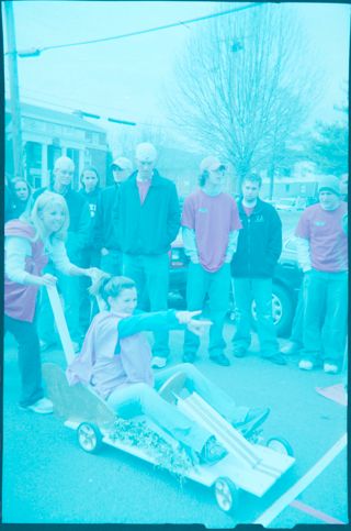 Two Missouri Alpha Chapter Members at Soap Box Derby Negative 1