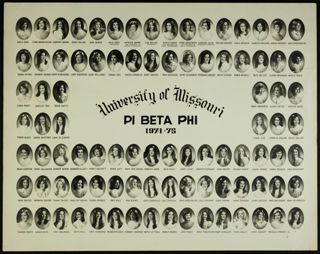 Missouri Alpha Chapter Member Yearbook Photograph, 1974
