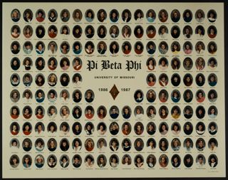 Missouri Alpha Chapter Member Yearbook Photograph, 1986
