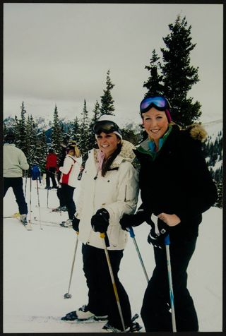 Missouri Alpha Chapter Members on Skis Photograph, February 11, 2005