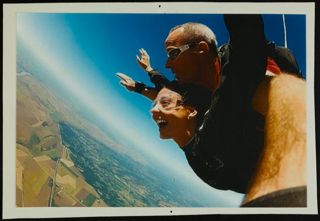 Missouri Alpha Chapter Member Skydiving Photograph