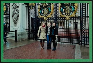 Three Missouri Alpha Chapter Members at Buckingham Palace Gates Photograph