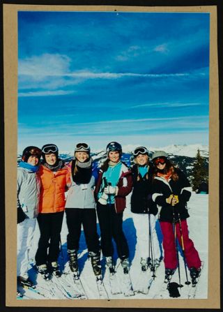 Six Missouri Alpha Chapter Members on Ski Trip Photograph