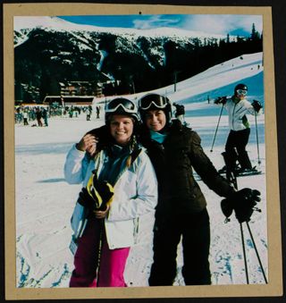 Two Missouri Alpha Chapter Members on Ski Trip Photograph