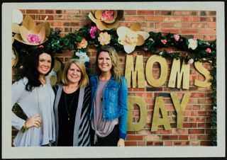 Two Missouri Alpha Chapter Members With Mom Photograph