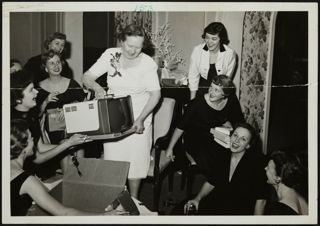 Missouri Alpha Chapter Members With TV Gift Photograph