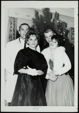 Three Guests at Christmas Party Photograph