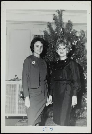 Two Missouri Alpha Chapter Members on Stairs Photograph 8