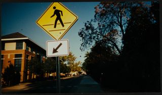 Crosswalk Sign Photograph, November 2000